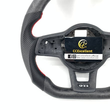 Load image into Gallery viewer, CCExcellent for Volkswagen mk7 2015-2019 carbon fiber steering wheel red stitching
