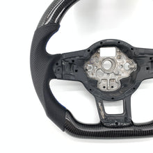 Load image into Gallery viewer, CCExcellent for Volkswagen mk7 2015-2019 carbon fiber steering wheel black gloss carbon fiber
