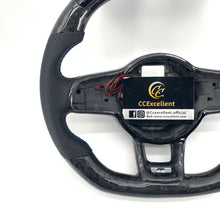 Load image into Gallery viewer, CCExcellent for Volkswagen mk7 2015-2019 carbon fiber steering wheel blue stitching
