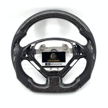 Load image into Gallery viewer, CCexcellent For Infiniti G37 2008/2009/2010/2011/2012/2013 black forged carbon fiber steering wheel 1
