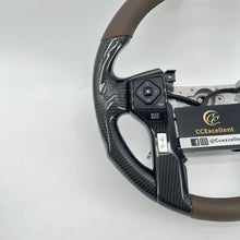 Load image into Gallery viewer, CCExcellent for Toyota Tundra  2018-2020 carbon fiber steering wheel smooth leather top &amp; bottom
