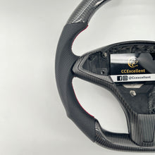 Load image into Gallery viewer, CCExcellent for tesla model s/x 2012-2021 carbon fiber steering wheel red stitching
