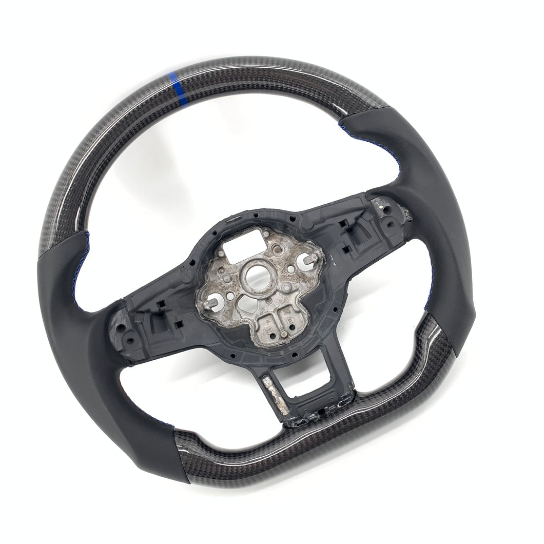 CCExcellent for Volkswagen mk7 2015-2019 carbon fiber steering wheel black gloss carbon fiber