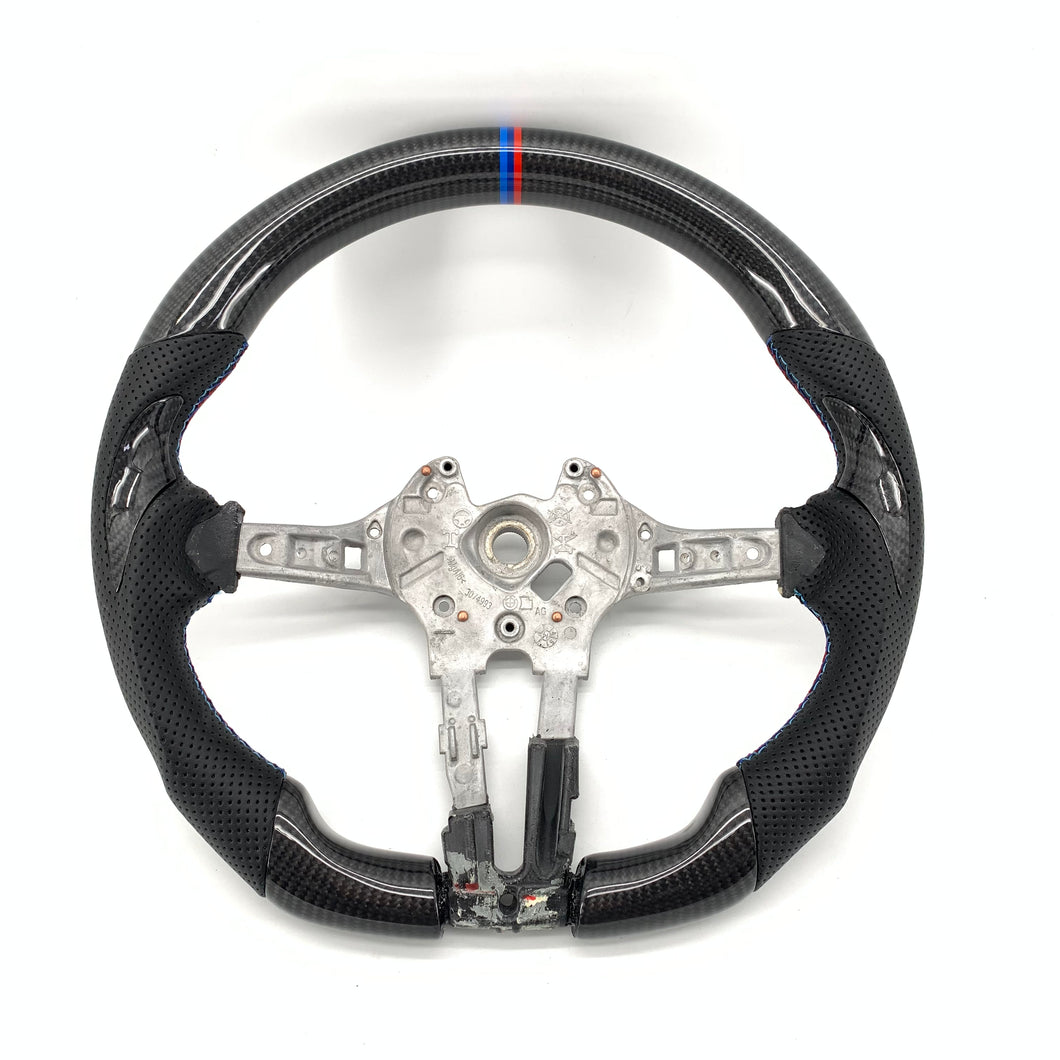 Ccexcellent-BMW F series M1 M2 F87 M3 F80 M4 F82 F83  carbon fiber steering wheel with trim cover