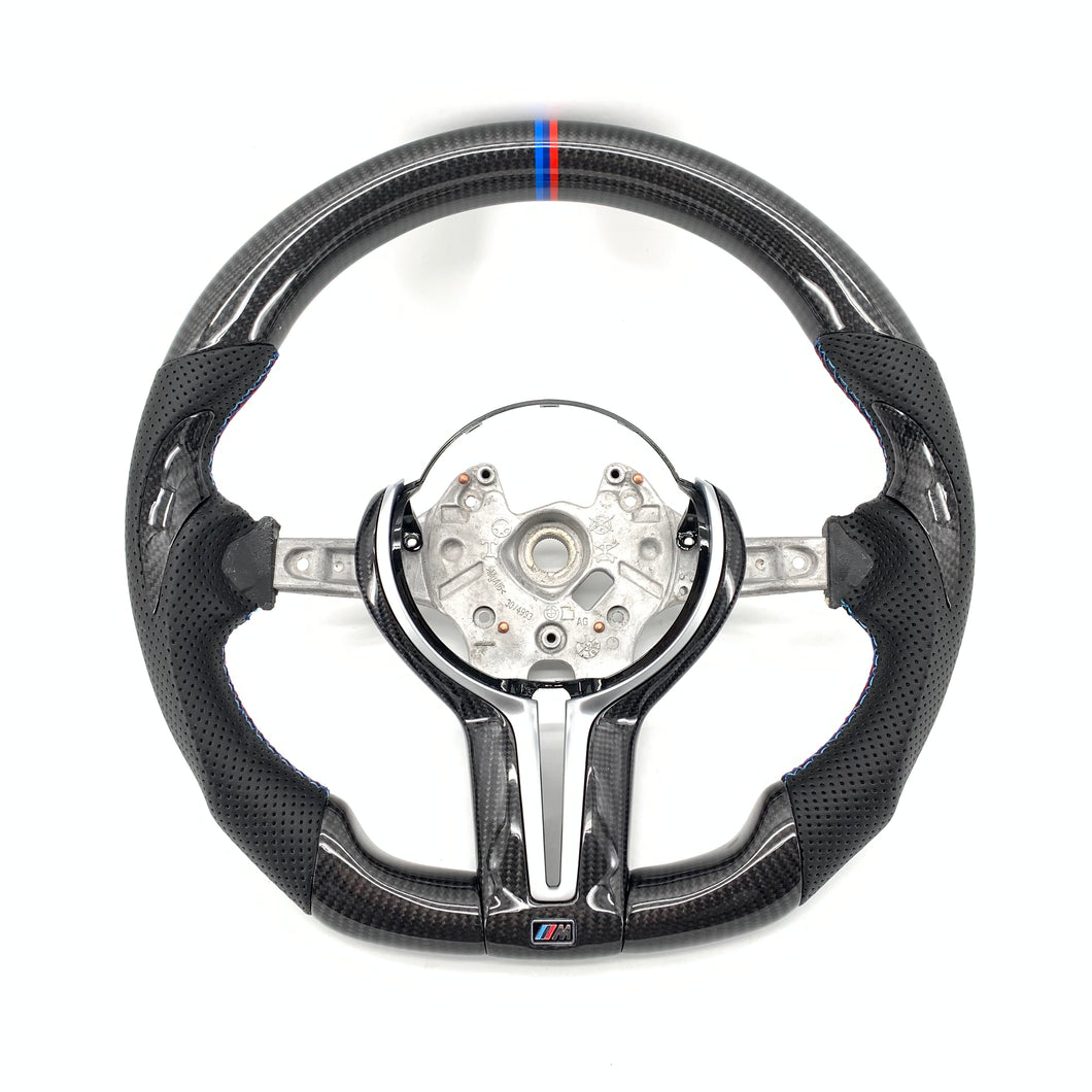 Ccexcellent-BMW F series M1 M2 F87 M3 F80 M4 F82 F83  carbon fiber steering wheel with trim cover