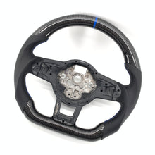 Load image into Gallery viewer, CCExcellent for Volkswagen mk7 2015-2019 carbon fiber steering wheel blue stripe
