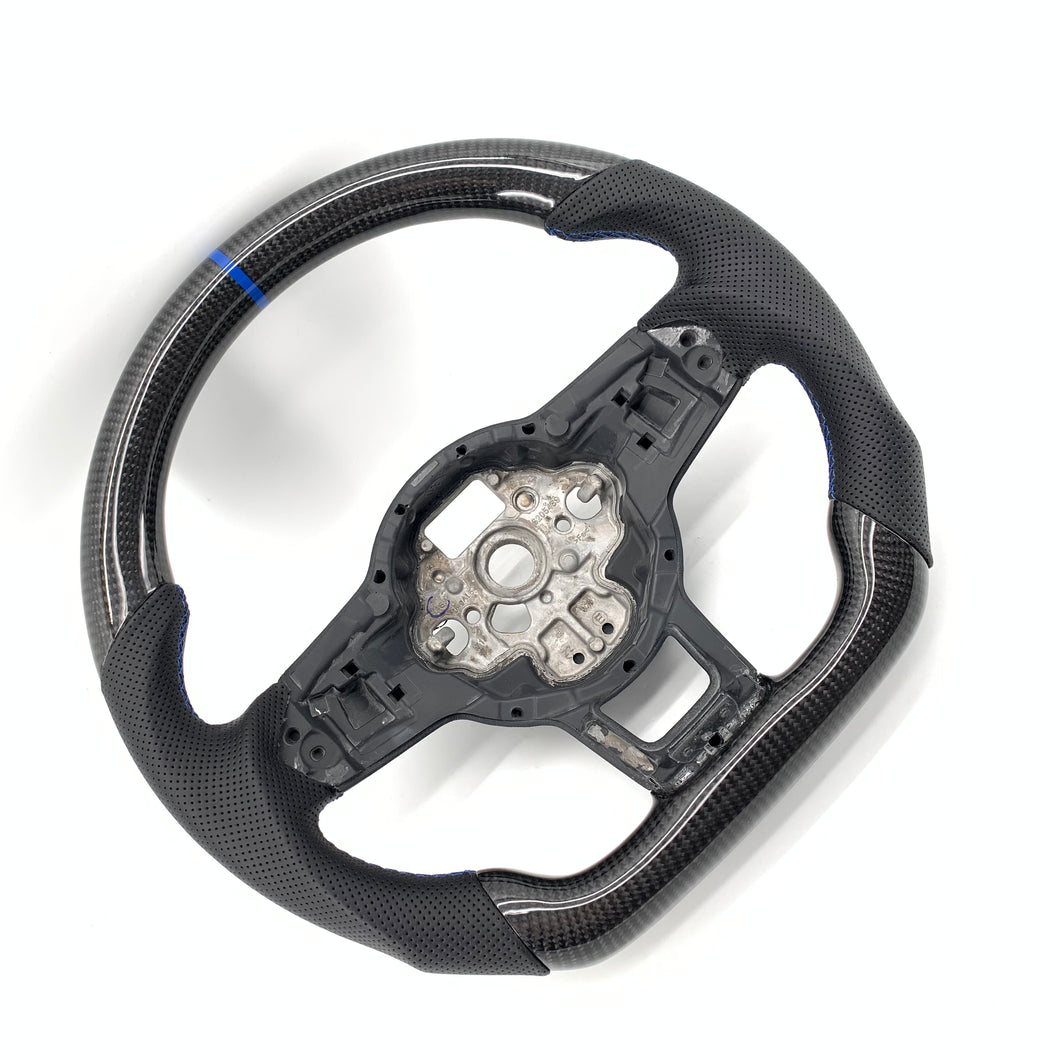 CCExcellent for Volkswagen mk7 2015-2019 carbon fiber steering wheel black gloss carbon fiber