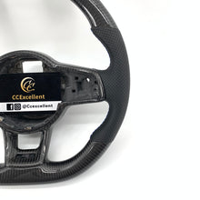 Load image into Gallery viewer, CCExcellent for Volkswagen mk7 2015-2019 carbon fiber steering wheel black perforated leather
