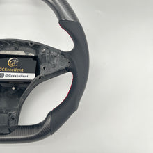 Load image into Gallery viewer, CCExcellent for tesla model s/x 2012-2021 carbon fiber steering wheel red stitching 的副本
