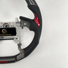 Load image into Gallery viewer, CCExcellent for Toyota Tundra  2014-2020 carbon fiber steering wheel red stitching
