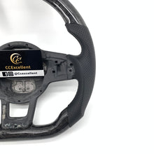 Load image into Gallery viewer, CCExcellent for Volkswagen mk7 2015-2019 carbon fiber steering wheel black stitching
