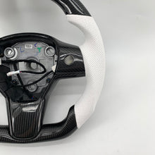 Load image into Gallery viewer, CCExcellent for tesla model 3 2017-2020 carbon fiber steering wheel gloss carbon
