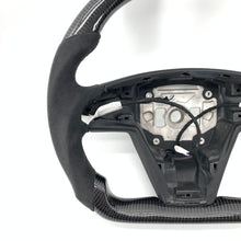 Load image into Gallery viewer, CCExcellent for tesla model s 2022+ carbon fiber steering wheel black stitching
