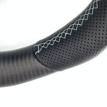 Load image into Gallery viewer, CCExcellent for tesla model s 2022+ carbon fiber steering wheel black perforated leather
