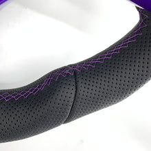 Load image into Gallery viewer, CCExcellent for tesla model 3/Y 2017-2020 carbon fiber steering wheel purple stitching
