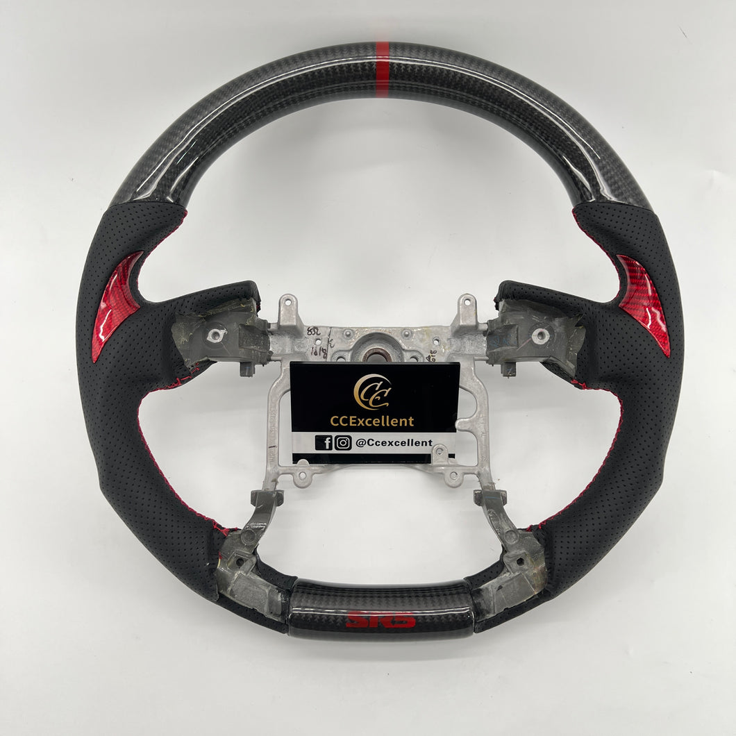 CCExcellent for Toyota Tundra  2014-2020 carbon fiber steering wheel black gloss carbon fiber