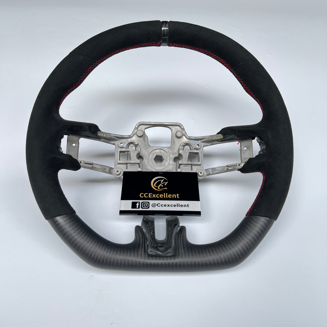 CCExcellent For Ford Mustang/ Shelby GT350R Genuine 2018-2022 carbon fiber steering wheel