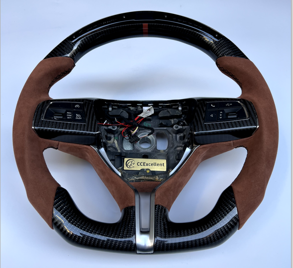 CCexcellent  For Maserati Quattroporte GTS 2013 2014 2015 2016 2017 2018 2019 carbon fiber steering wheel