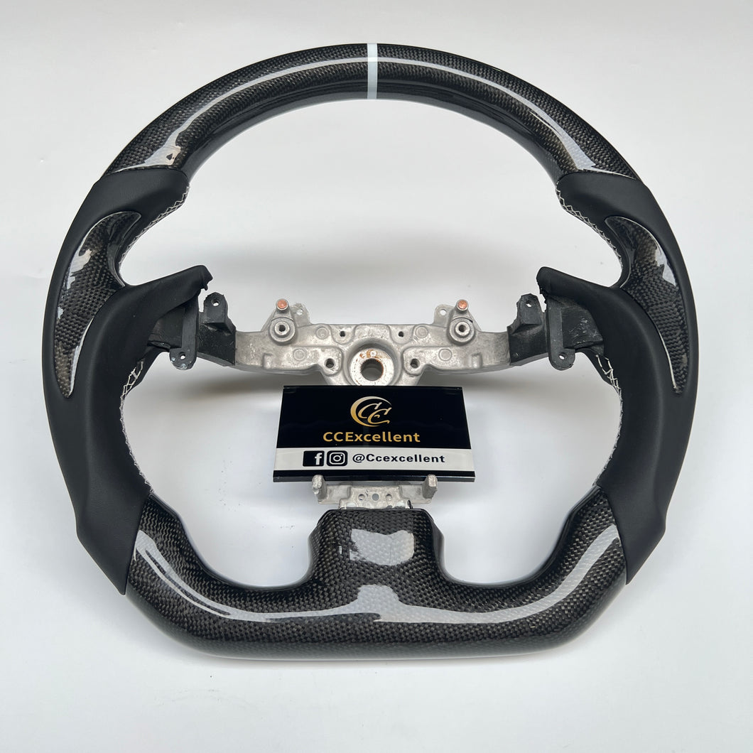 CCexcellent For Infiniti G25 G35 G37 G37X 2007/2008/2009/2010/2011/2012/2013/2014/2015 carbon fiber steering wheel