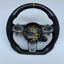 Load image into Gallery viewer, CCexcellent For Porsche Boxster &amp; 718 Boxster Models 2013 2014 2015 2016 2017 2018 2019 2020 2021 2022 2023 carbon steering wheel with black perforated leather sides
