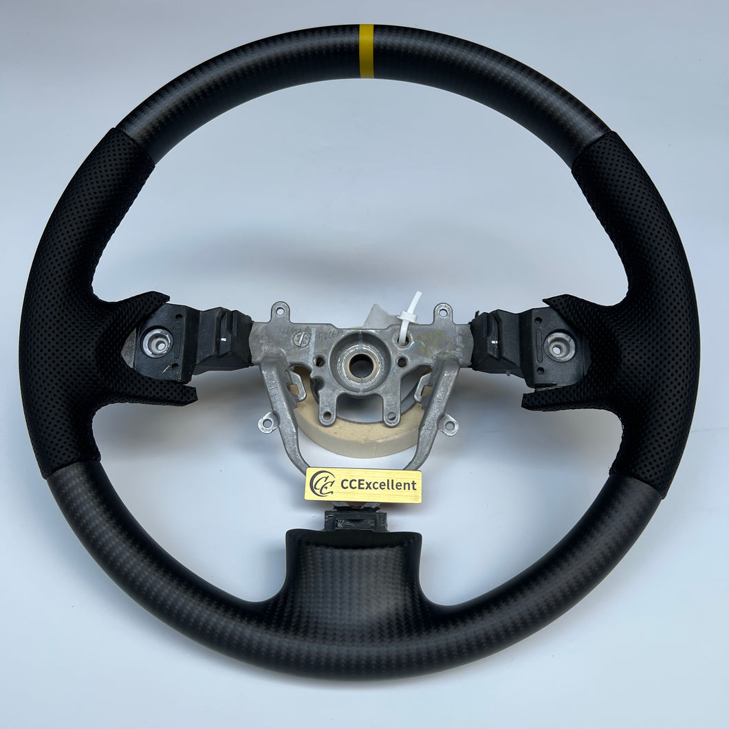 CCexcellent For Subaru Impreza /WRX /STI/ Multifunction 2008 - 2014 carbon fiber steering wheel