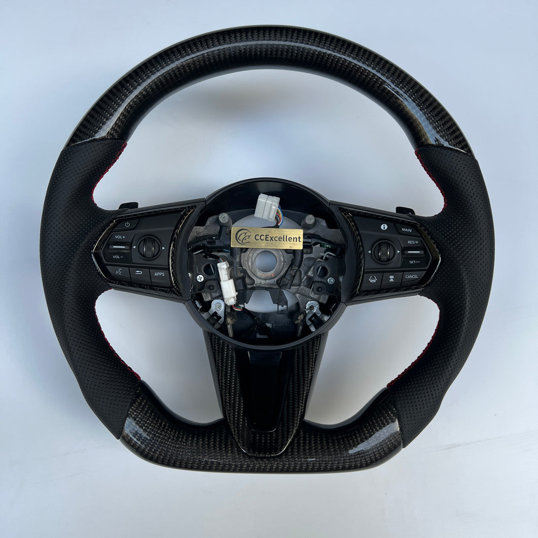 CCexcellent -  For Acura RDX 2019 2020 2021 carbon fiber steering wheel