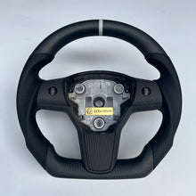 Load image into Gallery viewer, CCexcellent For Tesla Model 3/Model Y Matte carbon fiber steering wheel
