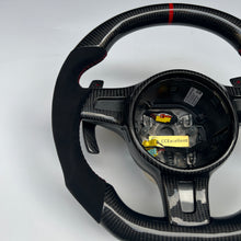 Load image into Gallery viewer, CCexcellent For Porsche Panamera 2009 2010 2011 2012 2013 2014 2015 2016  carbon fiber wheel with black Italian alcantara sides
