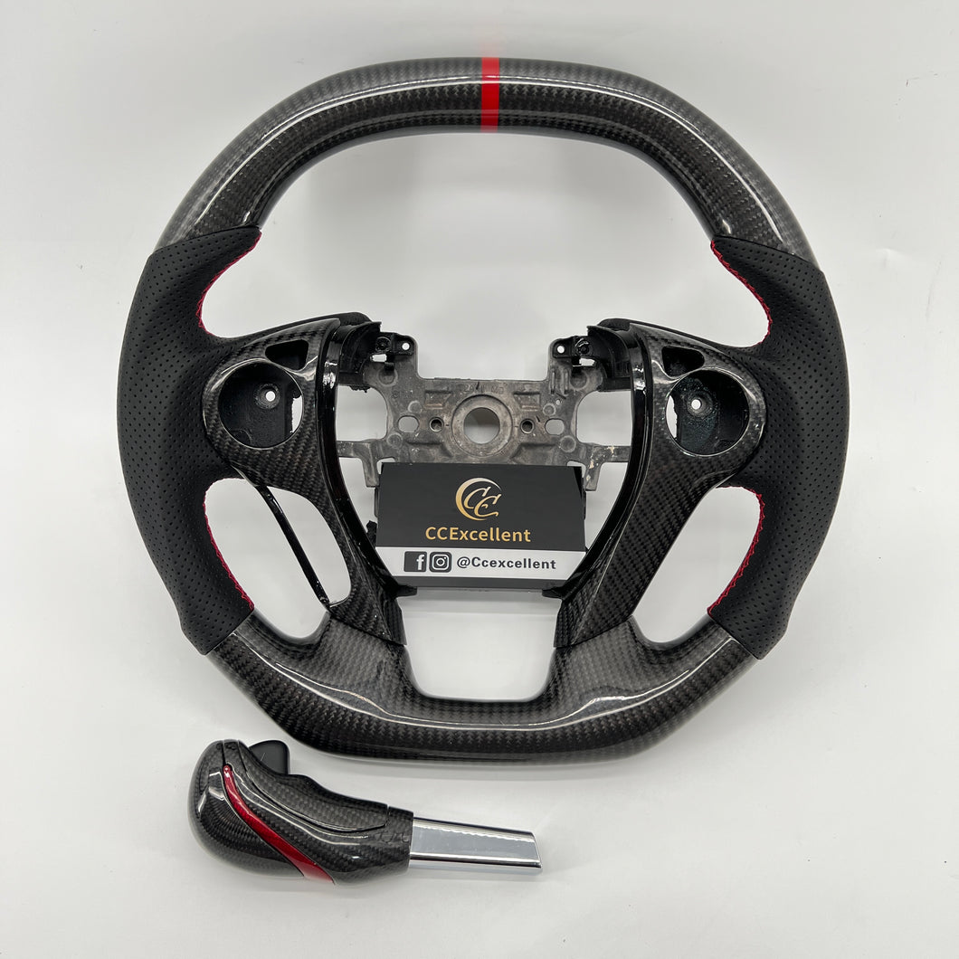 CCexcellent For  Honda 9th gen Accord carbon fiber steering wheel