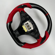 Load image into Gallery viewer, CCexcellent For Tesla Model S carbon fiber steering wheel with red perforated leather
