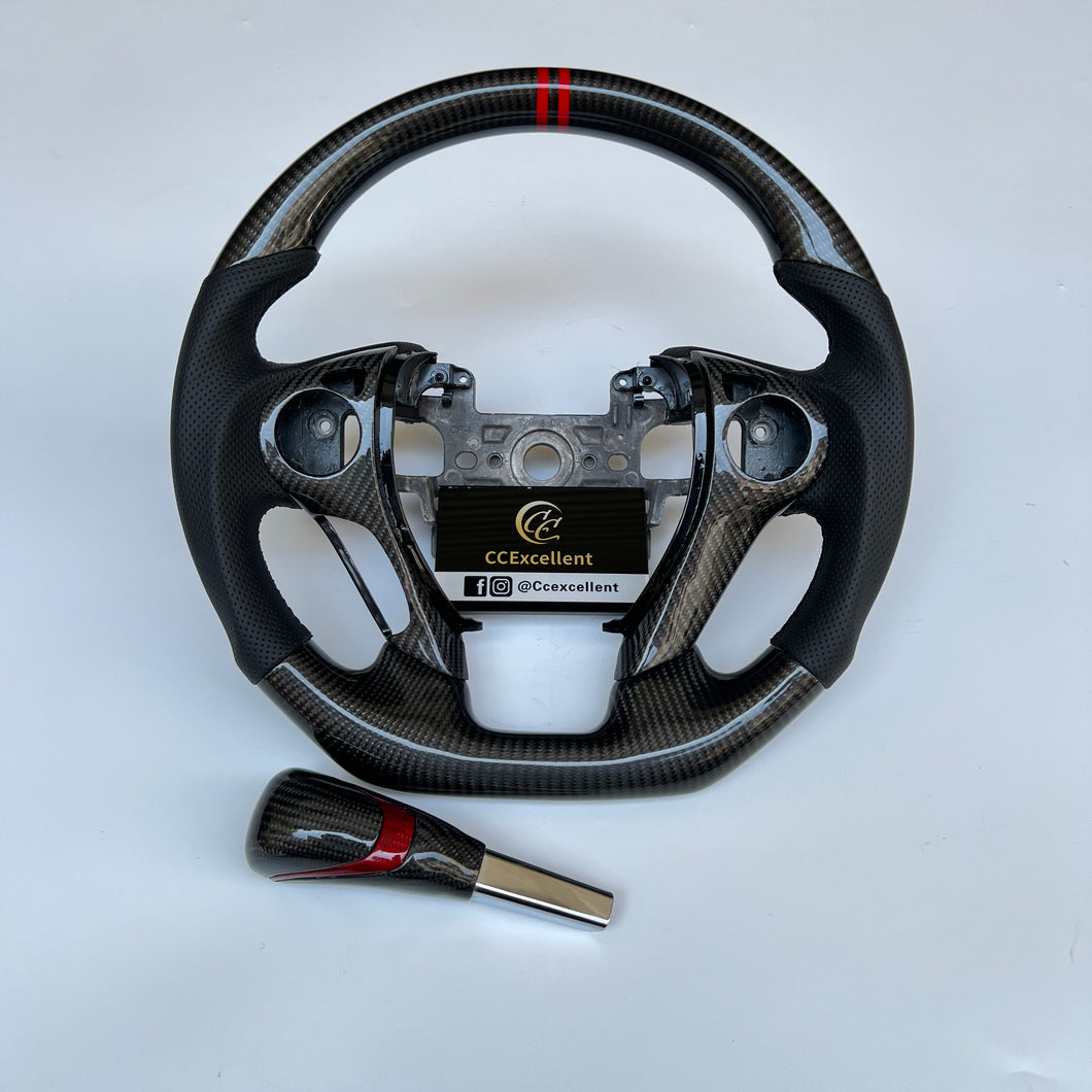 CCexcellent For Honda Accord Crosstour 2013 2014 2015 carbon fiber steering wheel