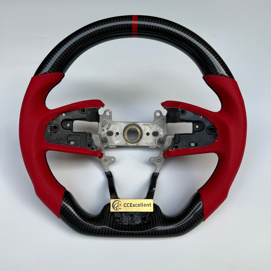 CCexcellent Carbon Fiber steering wheel For HONDA CIVIC 10th gen civic