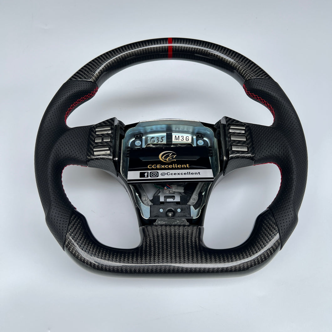 CCexcellent For Infiniti G35 2003 2004 2005 2006 carbon fiber steering wheel 4