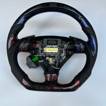 Load image into Gallery viewer, CCexcellent  For Acura TSX 2004 2005 2006 2007 2008 carbon  fiber steering wheel with LED at the top
