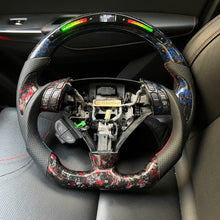 Load image into Gallery viewer, CCexcellent  For Acura TSX 2004 2005 2006 2007 2008 carbon  fiber steering wheel with LED at the top
