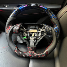 Load image into Gallery viewer, CCexcellent  For Acura TSX 2004 2005 2006 2007 2008 carbon  fiber steering wheel with LED at the top
