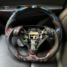 Load image into Gallery viewer, CCexcellent  For Acura TSX 2004 2005 2006 2007 2008 carbon  fiber steering wheel with LED at the top
