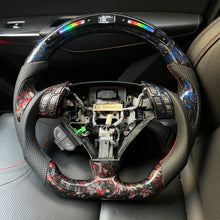 Load image into Gallery viewer, CCexcellent  For Acura TSX 2004 2005 2006 2007 2008 carbon  fiber steering wheel with LED at the top
