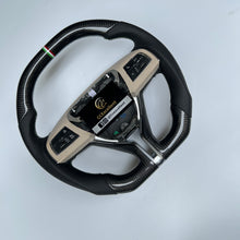 Load image into Gallery viewer, CCexcellent  For MASERATI GHIBLI M157 2014 2015 2016 2017 2018 2019 carbon fiber steering wheel with black perforated leather sides
