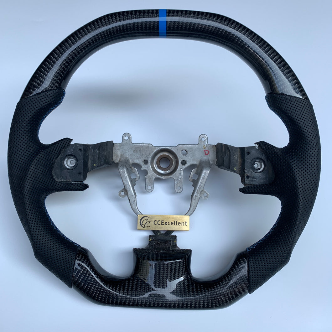 CCexcellent For Subaru Impreza /WRX /STI/ Multifunction 2008 - 2014 carbon fiber steering wheel