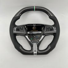 Load image into Gallery viewer, CCexcellent  For MASERATI GHIBLI M157 2014 2015 2016 2017 2018 2019 carbon fiber steering wheel with black perforated leather sides
