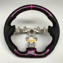 Load image into Gallery viewer, CCexcellent For Nissan GTR R35 2009-2016 carbon fiber steering wheel with pink flake forged carbon
