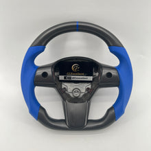 Load image into Gallery viewer, CCexcellent For Tesla Model 3 steering wheel with matte carbon fiber
