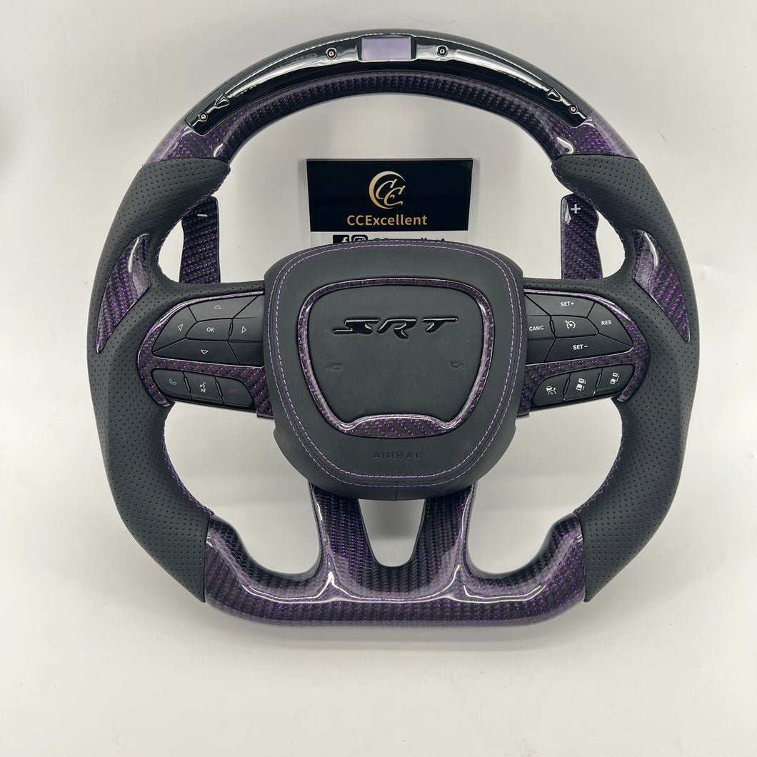 CCexcellent For Dodge (SRT) Challenger 2015 2016 2017 2018 2019 2020 2021 carbon fiber steering wheel