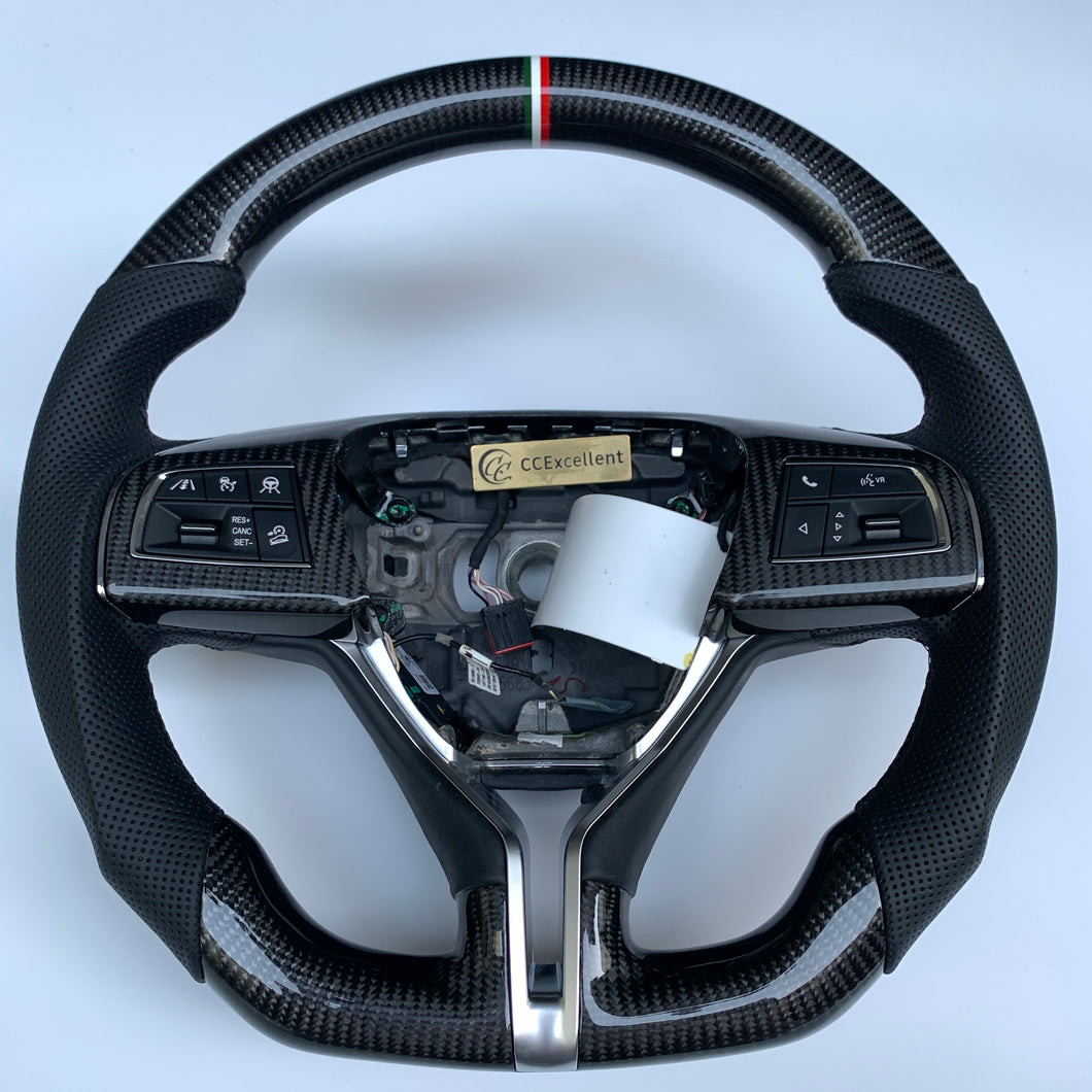 CCexcellent For MASERATI GHIBLI M157 2014 2015 2016 2017 2018 2019 carbon fiber steering wheel