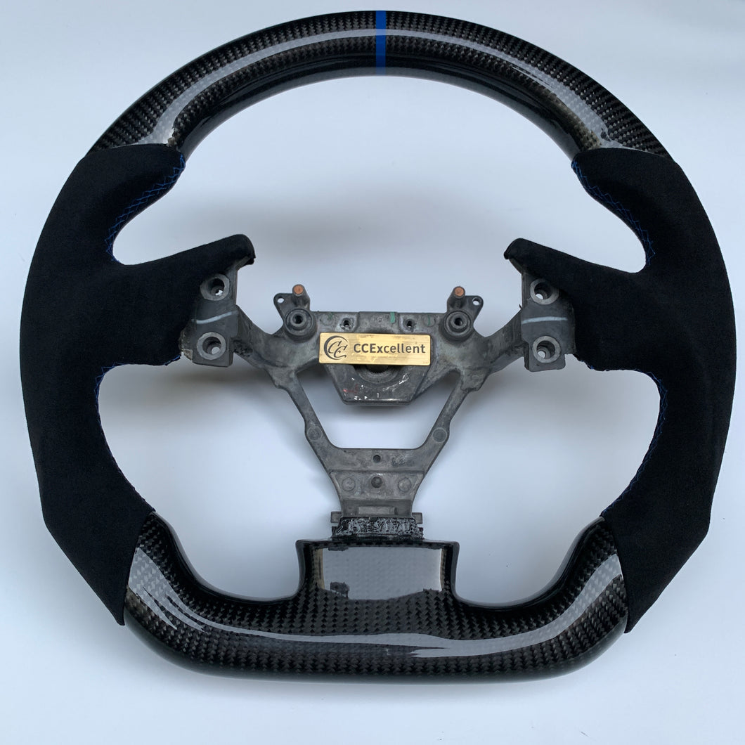 CCexcellent For Infiniti G35 2003 2004 2005 2006 carbon fiber steering wheel with Alcantara 2