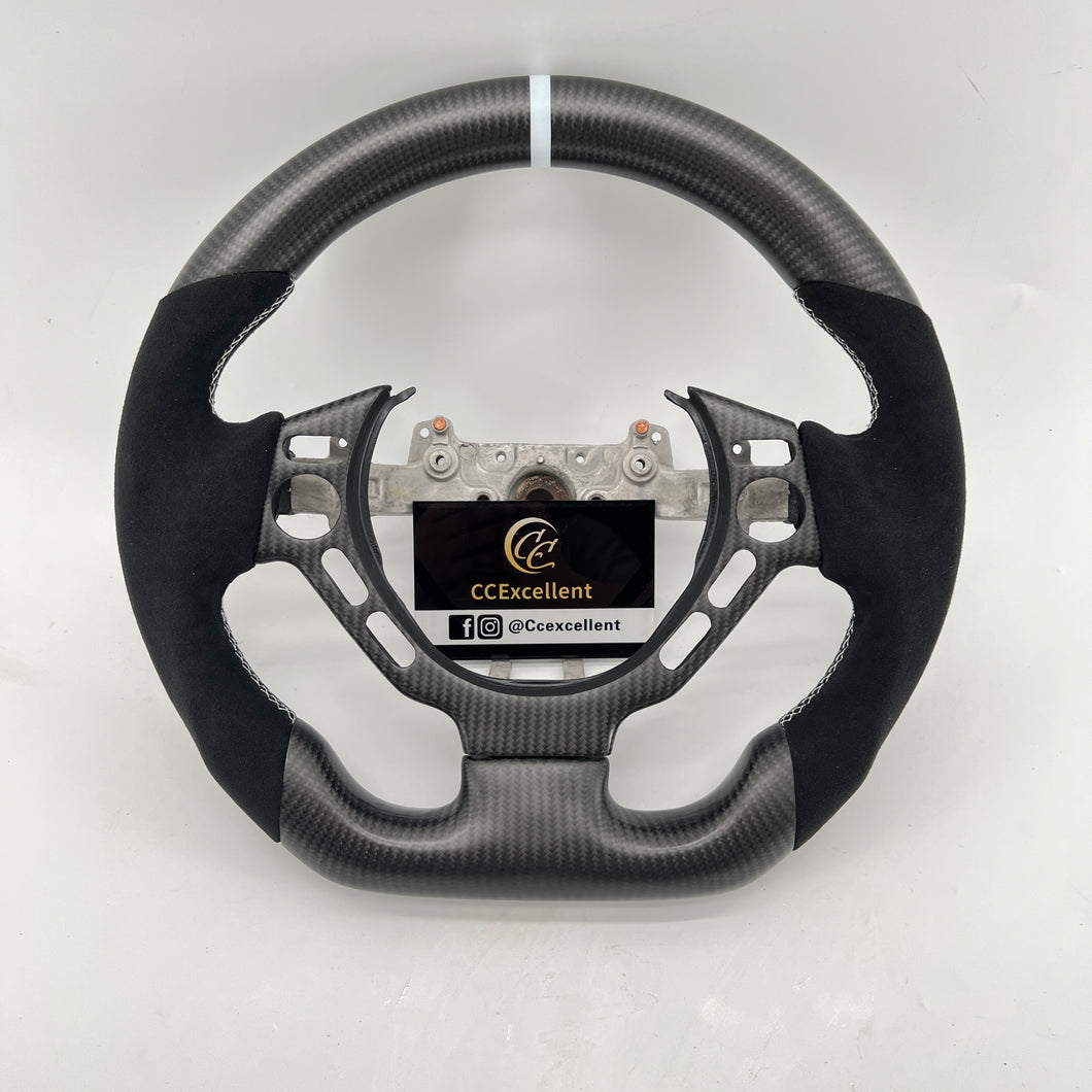 CCexcellent For Nissan 2009-2016 GTR carbon fiber steering wheel black Alcantara