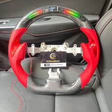 Load image into Gallery viewer, CCexcellent For Nissan 2009 2010 2011 2012 2013 2014 2015 2016 GTR carbon fiber steering wheel with JP LED
