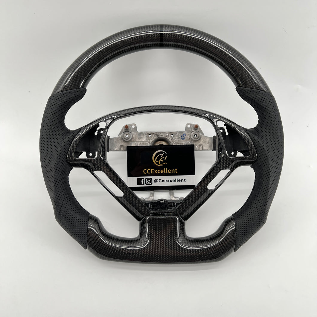 CCexcellent For Infiniti G37/EX35/EX37 2008/2009/2010/2011/2012/2013 carbon fiber steering wheel with trim