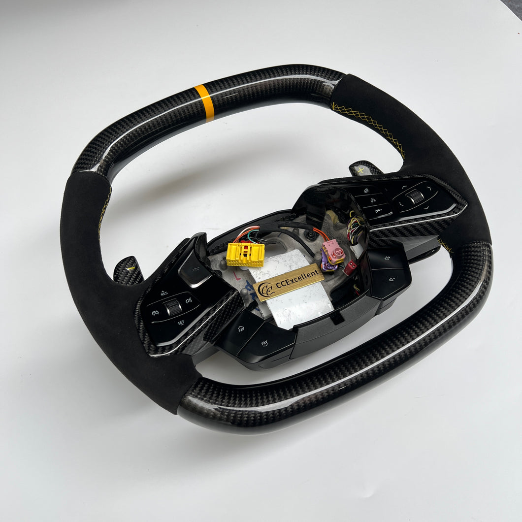 CCexcellent  For Chevrolet Corvette C8 2020+ carbon fiber steering wheel